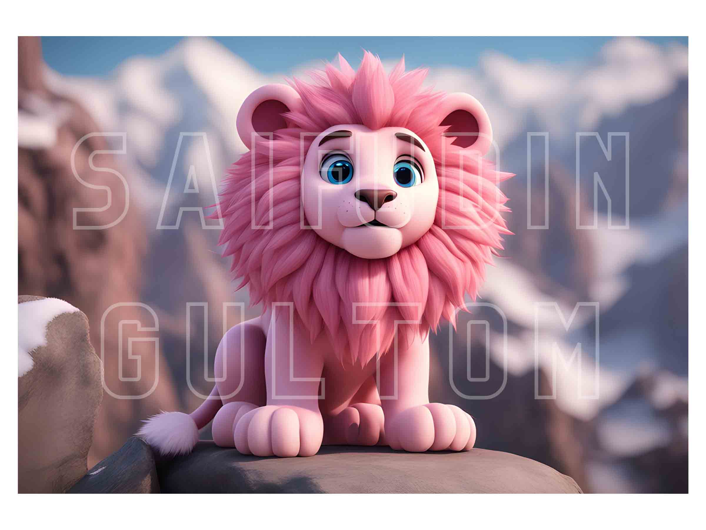 pink lion